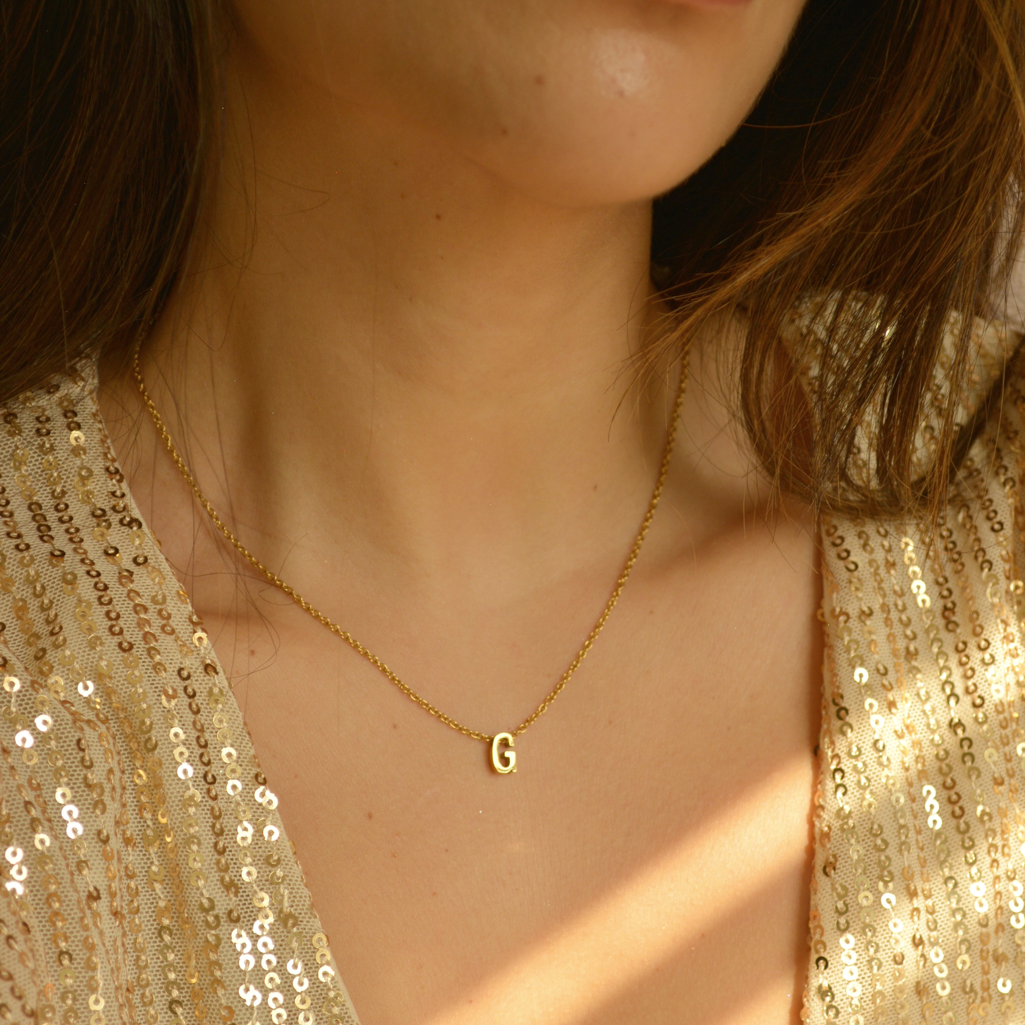 initial letter necklace