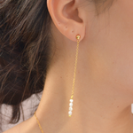 bridal  pearl earrings