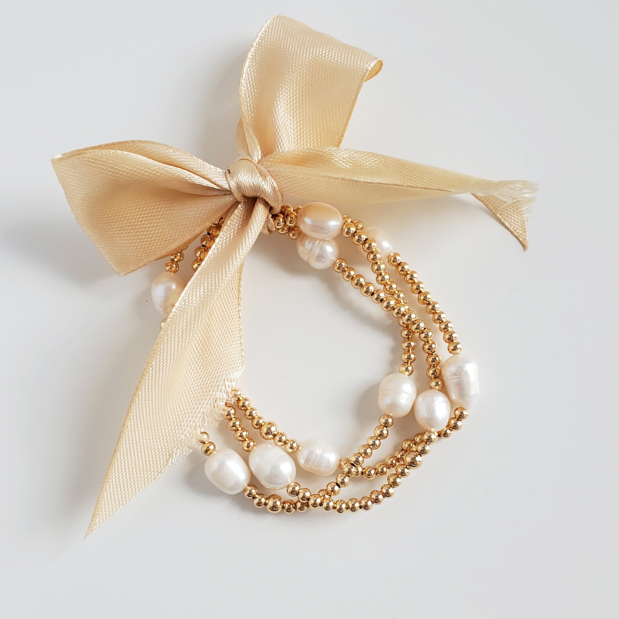 Pearl 2025 ribbon bracelet