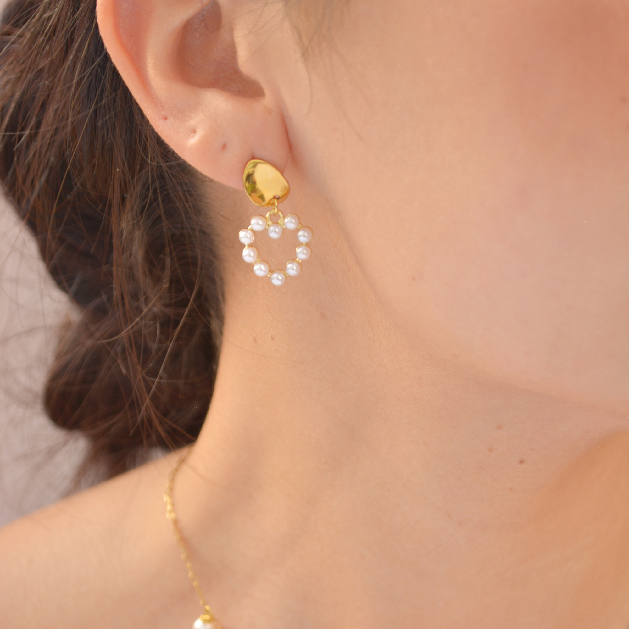 dangle Pearl Earrings