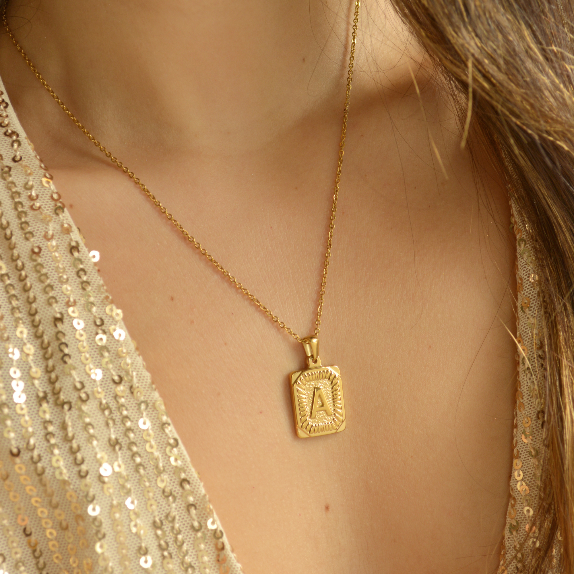 Initial drop necklace sale