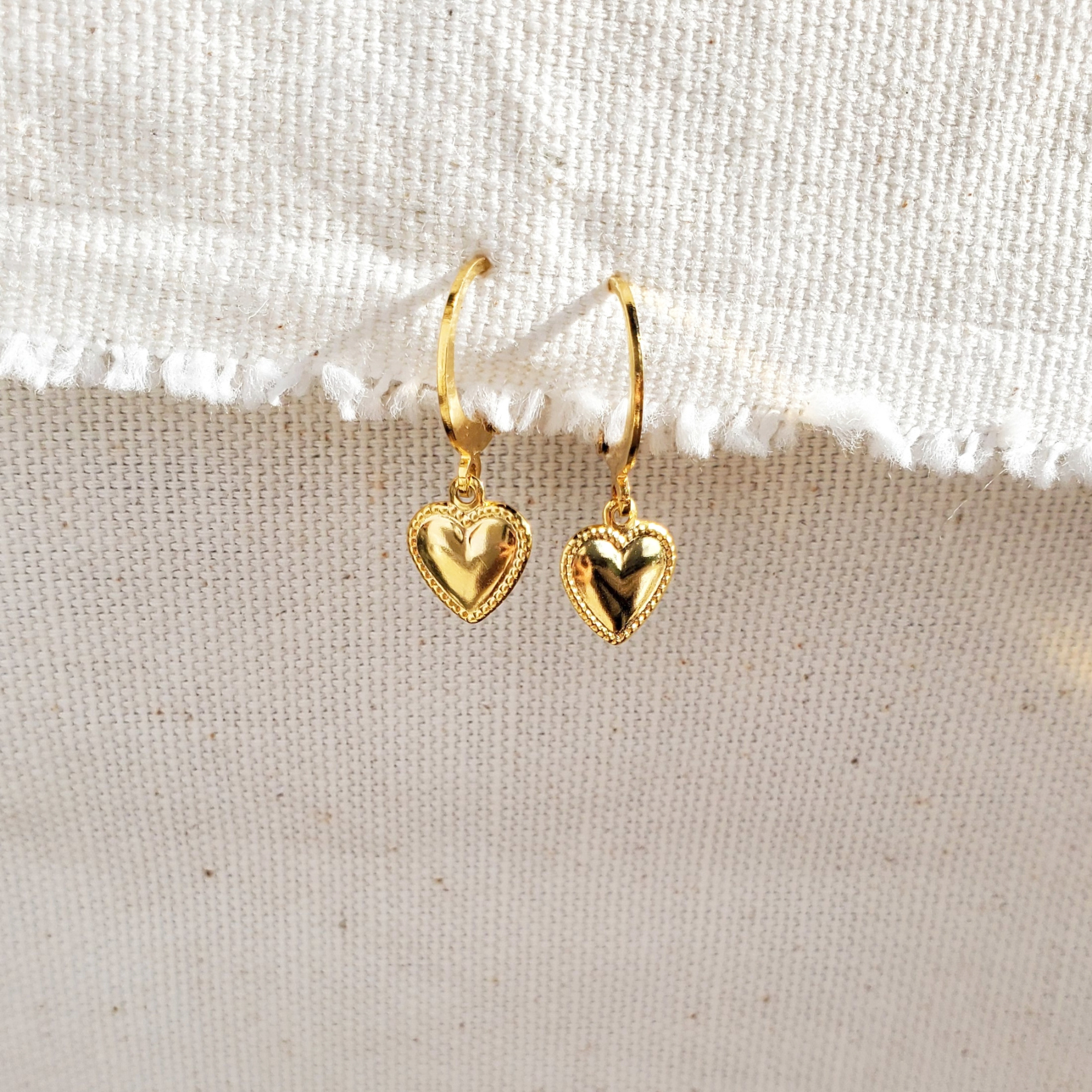 gold dangle earrings