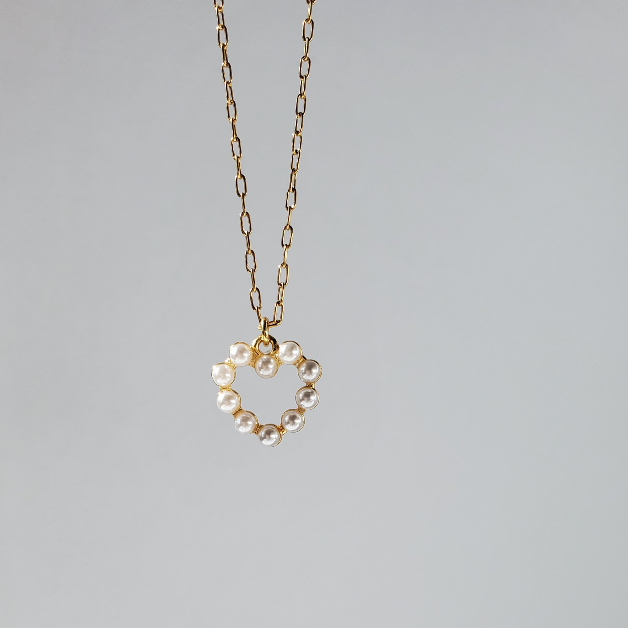 Heart Pearl Necklace