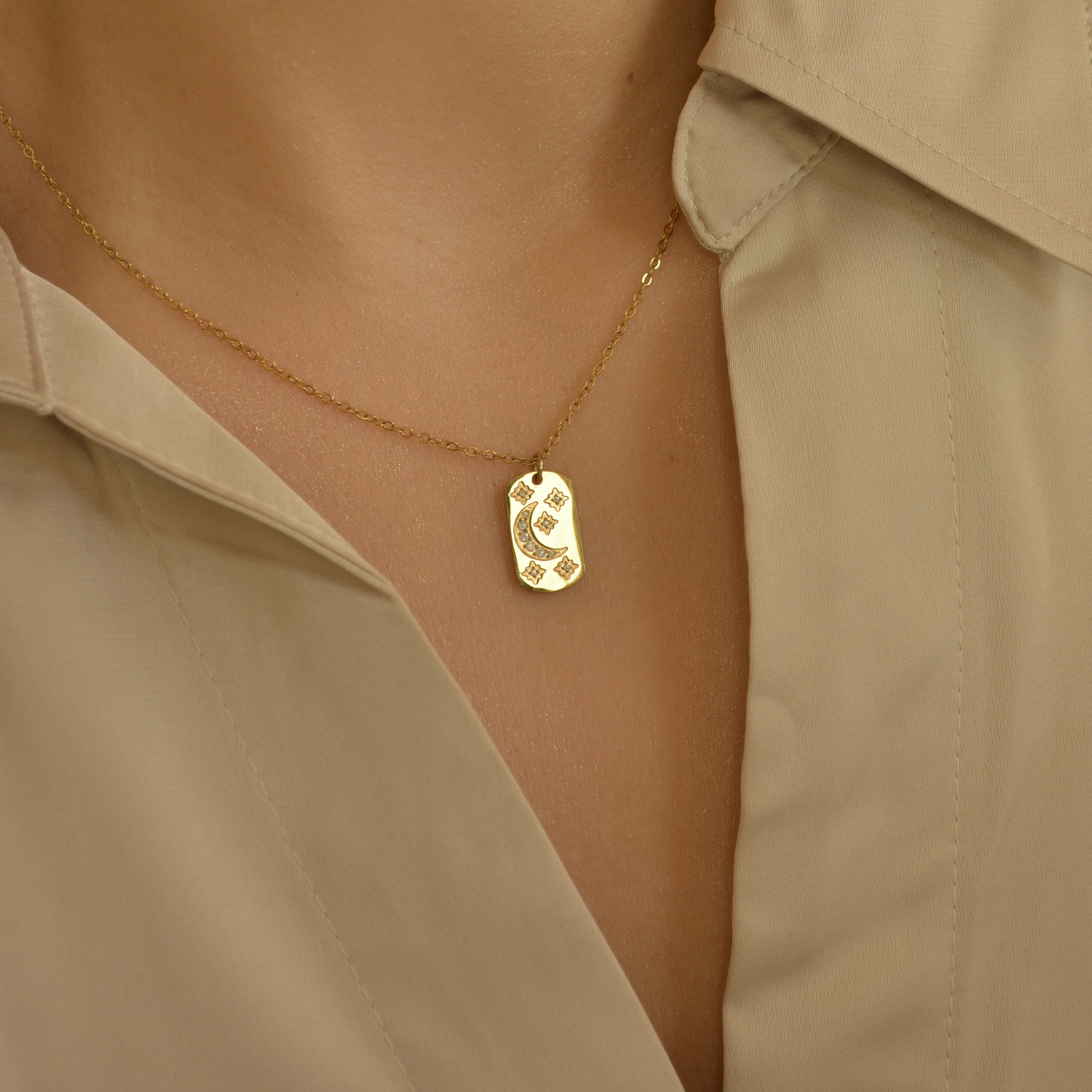 Stars and Moon Necklace