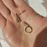 Cz Initial Earrings