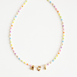 Rainbow Initial Necklace